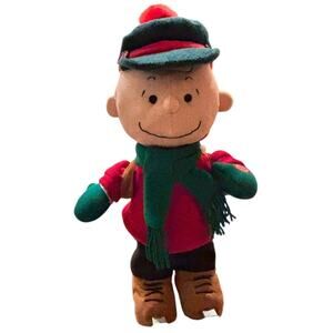 2005 Coyne's & Co. Peanuts Charlie Brown Skating & Snoopy Musical Plays NWT RARE